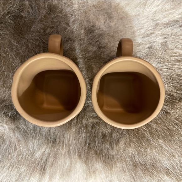 World Market Tan Ceramic Espresso Mugs - Set of 2 - Picture 4 of 6